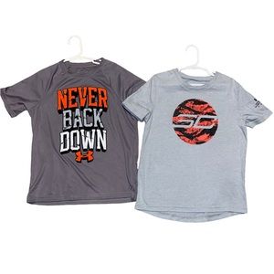 (2) Under Armour Boys shirts